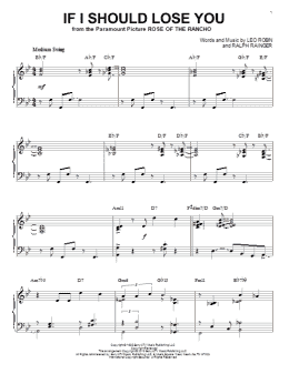 page one of If I Should Lose You (arr. Brent Edstrom) (Piano Solo)