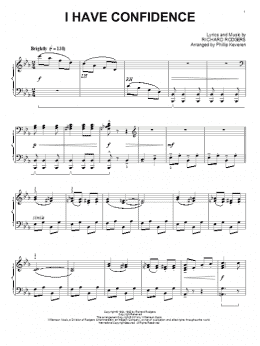 page one of I Have Confidence (from The Sound Of Music) (arr. Phillip Keveren) (Piano Solo)