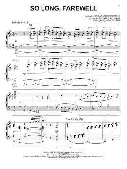 page one of So Long, Farewell (from The Sound Of Music) (arr. Phillip Keveren) (Piano Solo)