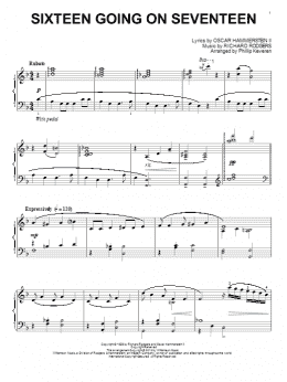 page one of Sixteen Going On Seventeen (from The Sound Of Music) (arr. Phillip Keveren) (Piano Solo)