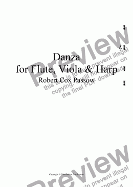 page one of Danza
