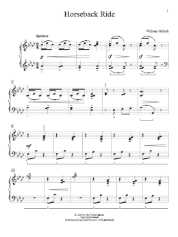 page one of Horseback Ride (Educational Piano)