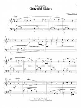 page one of Graceful Skiers (Educational Piano)
