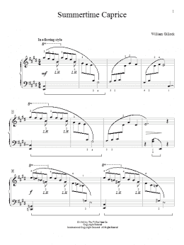 page one of Summertime Caprice (Educational Piano)