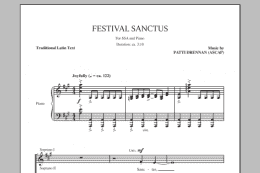 page one of Festival Sanctus (SSA Choir)