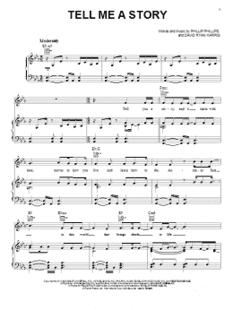 page one of Tell Me A Story (Piano, Vocal & Guitar Chords (Right-Hand Melody))