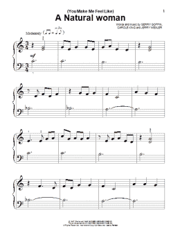 page one of (You Make Me Feel Like) A Natural Woman (Beginning Piano Solo)