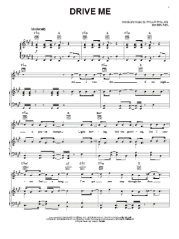 page one of Drive Me (Piano, Vocal & Guitar Chords (Right-Hand Melody))