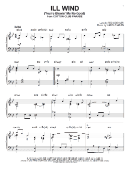 page one of Ill Wind (You're Blowin' Me No Good) [Jazz version] (arr. Brent Edstrom) (Piano Solo)