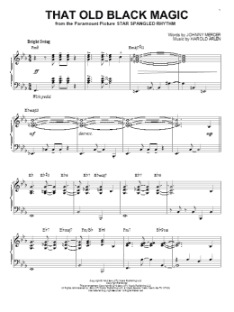 page one of That Old Black Magic [Jazz version] (arr. Brent Edstrom) (Piano Solo)