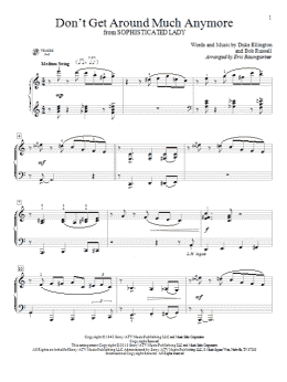 page one of Don't Get Around Much Anymore (Educational Piano)