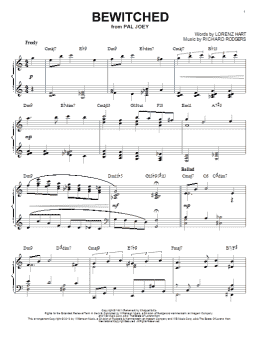 page one of Bewitched [Jazz version] (arr. Brent Edstrom) (Piano Solo)