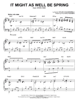 page one of It Might As Well Be Spring [Jazz version] (arr. Brent Edstrom) (Piano Solo)