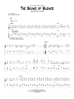 page one of The Sound Of Silence (Guitar Tab)