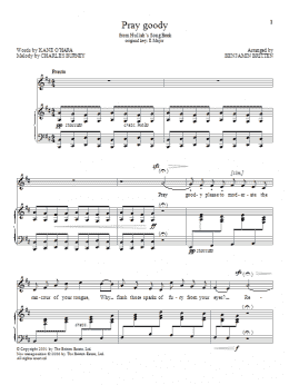 page one of Pray goody (Piano & Vocal)