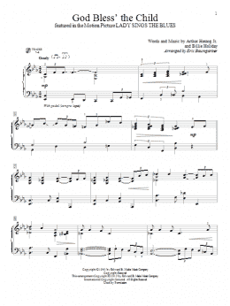 page one of God Bless' The Child (Educational Piano)
