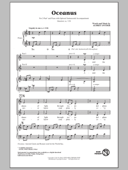 page one of Oceanus (2-Part Choir)