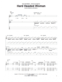 page one of Hard Headed Woman (Guitar Tab)