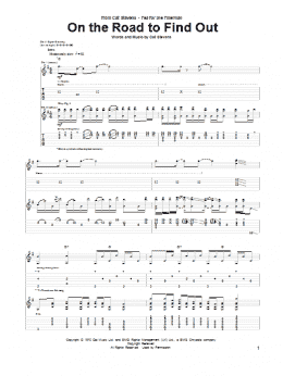 page one of On The Road To Find Out (Guitar Tab)