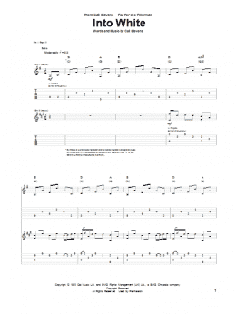 page one of Into White (Guitar Tab)