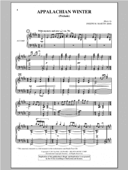 page one of Appalachian Winter (A Cantata For Christmas) (SATB Choir)