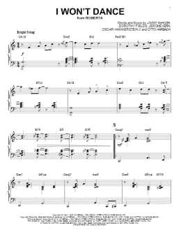 page one of I Won't Dance [Jazz version] (arr. Brent Edstrom) (Piano Solo)