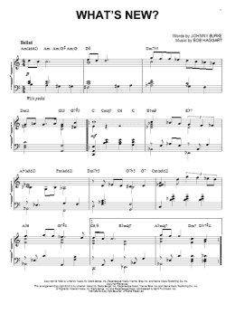 page one of What's New? [Jazz version] (arr. Brent Edstrom) (Piano Solo)