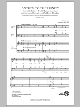 page one of Anthem Of Trinity (SATB Choir)