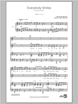 page one of Everybody Smiles (2-Part Choir)