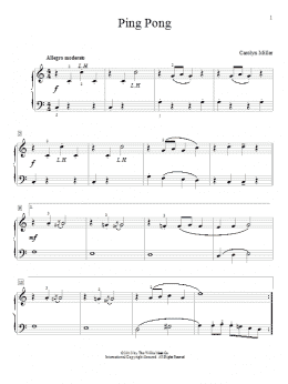 page one of Ping Pong (Educational Piano)