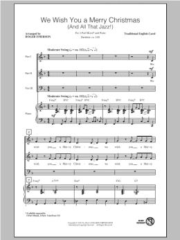 page one of We Wish You A Merry Christmas (3-Part Mixed Choir)