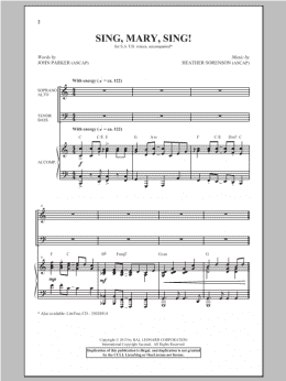 page one of Sing, Mary Sing! (SATB Choir)