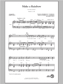 page one of Make A Rainbow (2-Part Choir)