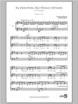 page one of In Winter, So Many Stars (2-Part Choir)
