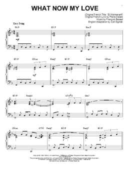 page one of What Now My Love [Jazz version] (arr. Brent Edstrom) (Piano Solo)