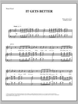 page one of It Gets Better (Piano & Vocal)