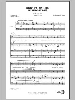 page one of Billy Boy (SATB Choir)