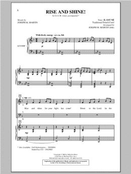 page one of Rise And Shine! (SATB Choir)