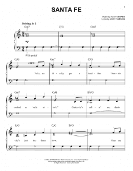 page one of Santa Fe (Easy Piano)