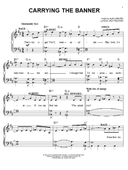 page one of Carrying The Banner (from Newsies) (Easy Piano)