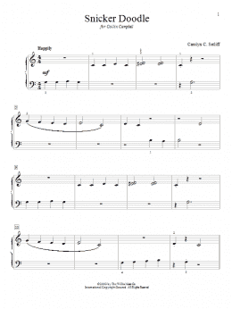 page one of Snicker Doodle (Educational Piano)