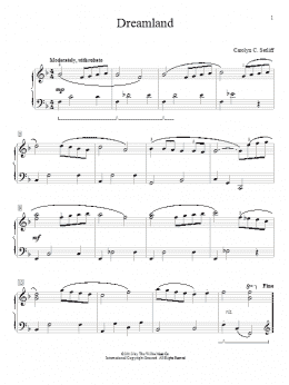 page one of Dreamland (Educational Piano)