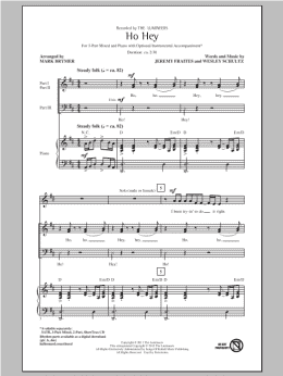 page one of Ho Hey (3-Part Mixed Choir)