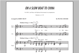 page one of On A Slow Boat To China (SSA Choir)