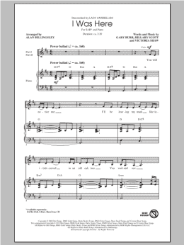 page one of I Was Here (arr. Alan Billingsley) (SAB Choir)