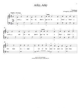 page one of Arky, Arky (Educational Piano)