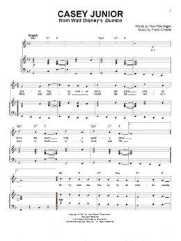 page one of Casey Junior (Piano & Vocal)