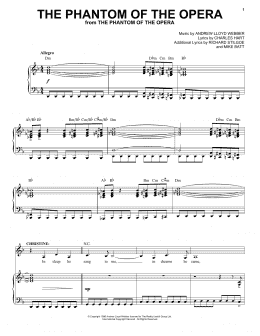 page one of The Phantom Of The Opera (Piano & Vocal)