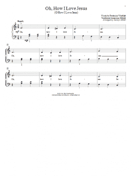 page one of Oh, How I Love Jesus (O How I Love Jesus) (Educational Piano)