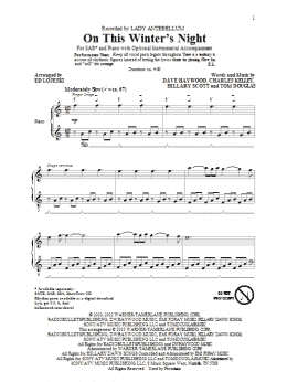 page one of On This Winter's Night (arr. Ed Lojeski) (SAB Choir)